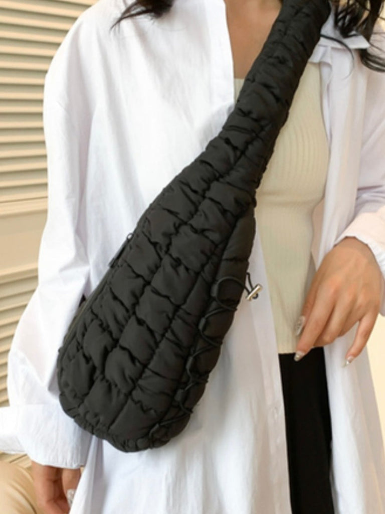 Coffee Date Quilted Sling Bag