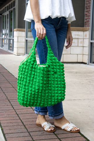 Bubble Bags, Boho Bags, Textured Bags, Travel Bags, Diaper Bags, Fashion Bags, Urban Bliss Boutique, Boutiques In Waco, Boutique Shopping In Waco, Downtown Waco Boutiques, Waco Boutiques, Magnolia Waco, Baylor Boutiques, Baylor Bears, Online Boutiques, Texas Boutiques, Green Bags